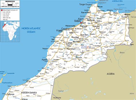 morocco city map|detailed map of morocco.